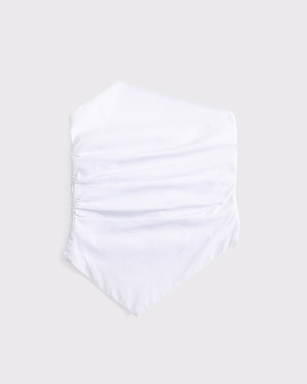 Asymmetrical Strapless Top | Abercrombie & Fitch (US)