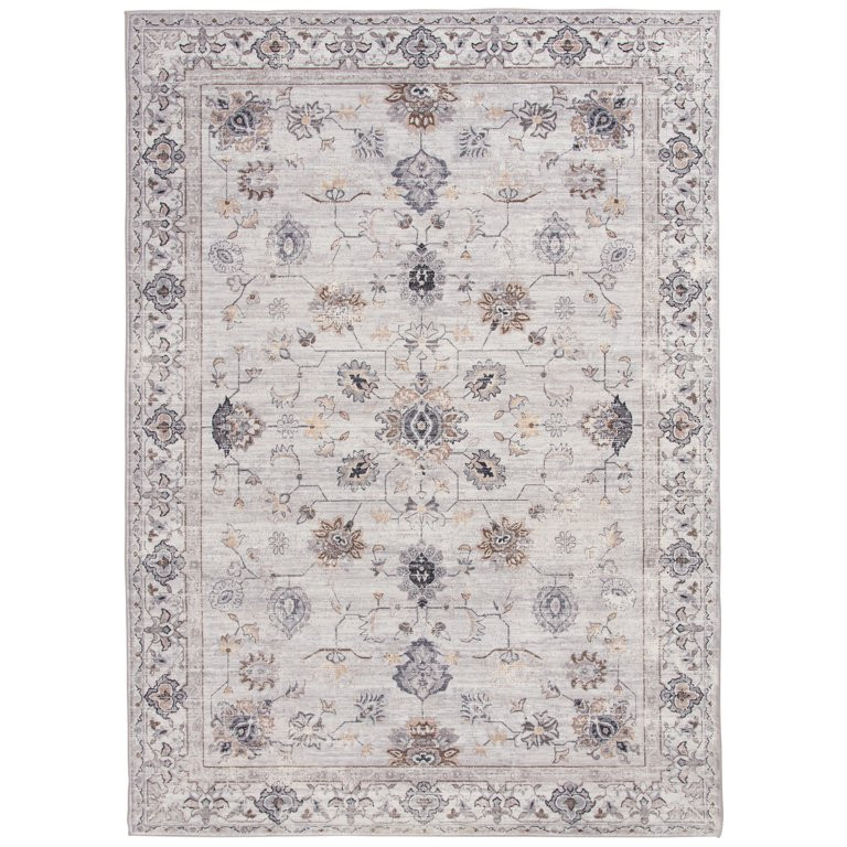 Better Homes & Gardens Persian Blooms Ivory Faux Fur Indoor Area Rug,  8'x10' | Walmart (US)