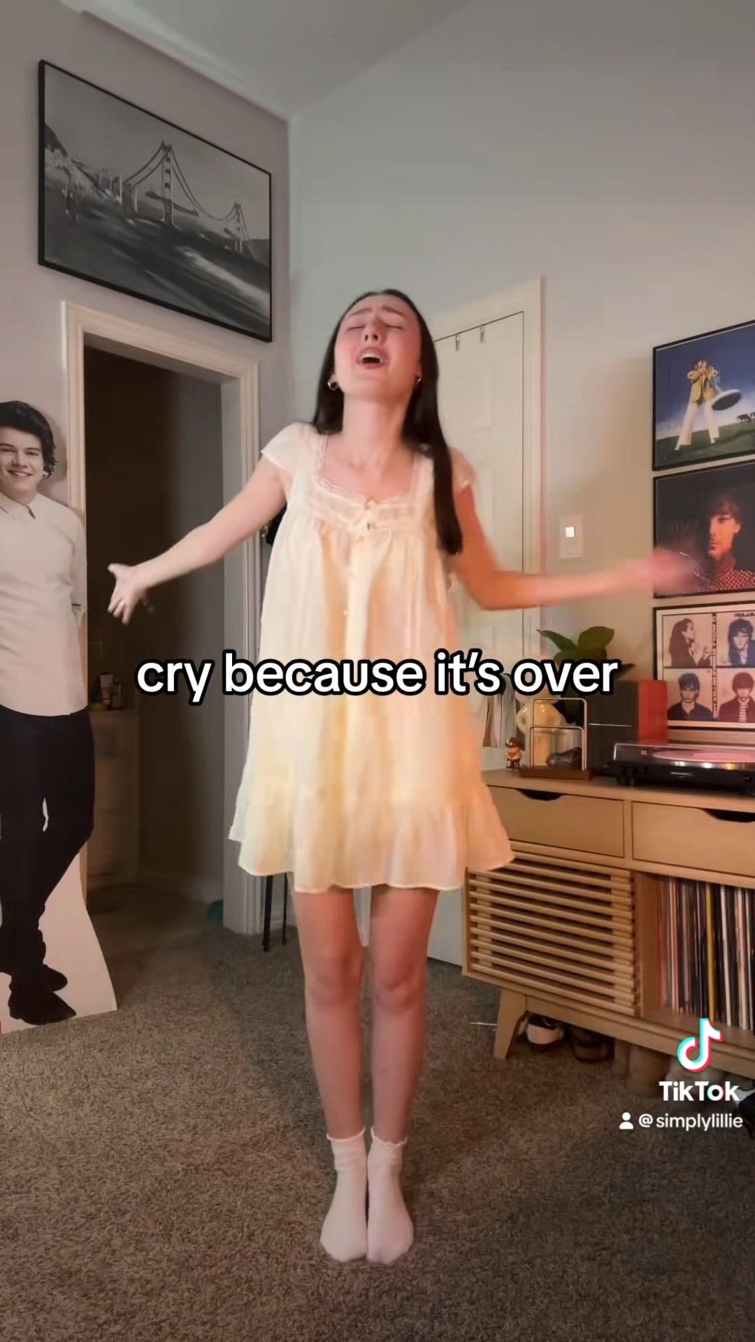 dress: cider (Square Neck Solid Lace Trim See-through Short Sleeve Oversized Blouse)
under-skirt: cider
socks: UO