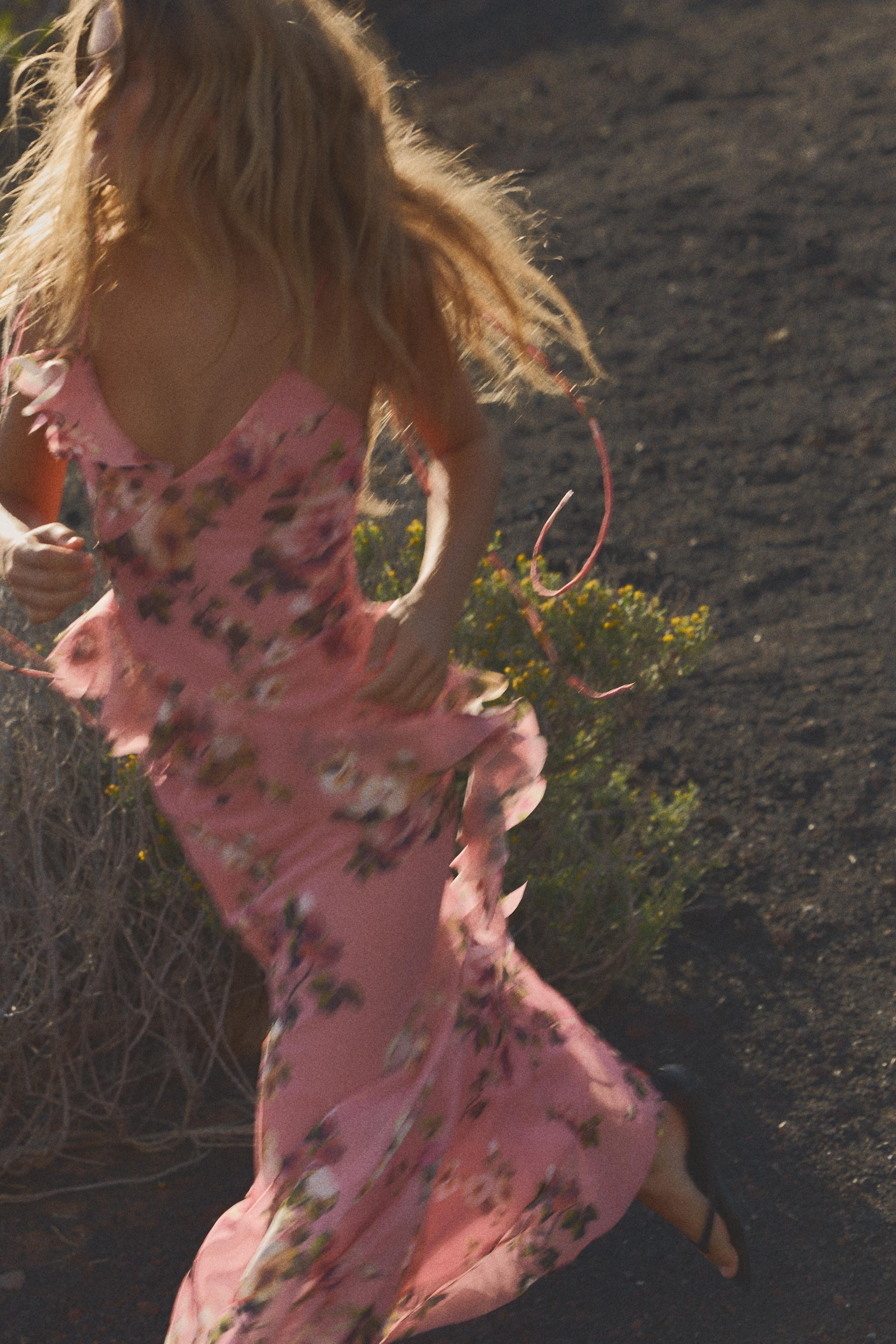 PRINTED TULLE MAXI SKIRT | Zara US