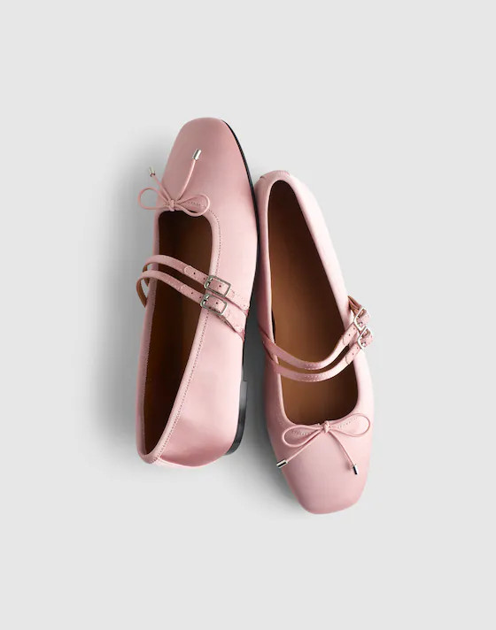 The Greta Double-Strap Ballet Flat | Madewell