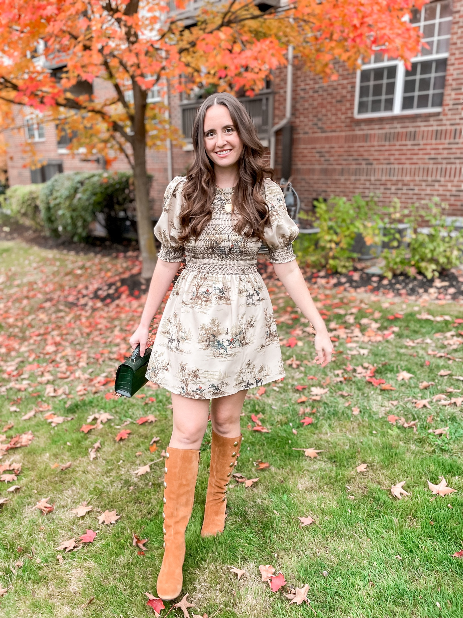 Anyone else extra excited for Thanksgiving this year? 🍷🍁🦃 The vibes feel especially warm and cozy, and I’m already thinking about what I’m going to wear. Today on The Bekah Boutique, I’m sharing my favorite dress options for Thanksgiving. Including this Hill House Vivi dress I am totally obsessed with. Click the link in my bio to read! 

Thanksgiving, thanksgiving outfit, thanksgiving dress, grand millennial, feminine, classic, hill house, Vivi, nap dress, equestrian toile, smocked mini dress, fall, fall outfit, fall dress, grand millennial holiday, grand millennial fall, grand millennial thanksgiving 

#LTKHoliday #LTKSeasonal