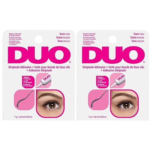DUO Eyelash Glue – Dark Tone, Waterproof & Long-Lasting Lash Adhesive for Strip Lashes, 0.25 oz... | Amazon (US)