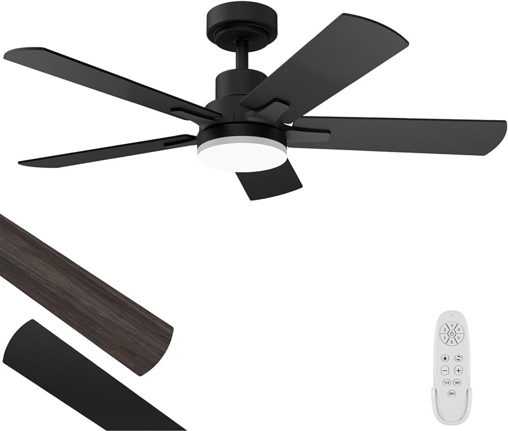 Ceiling Fans with Lights 42-Inch, Remote Control Reversible DC Motors, 3CCT Dimmable Timer Noisel... | Amazon (US)