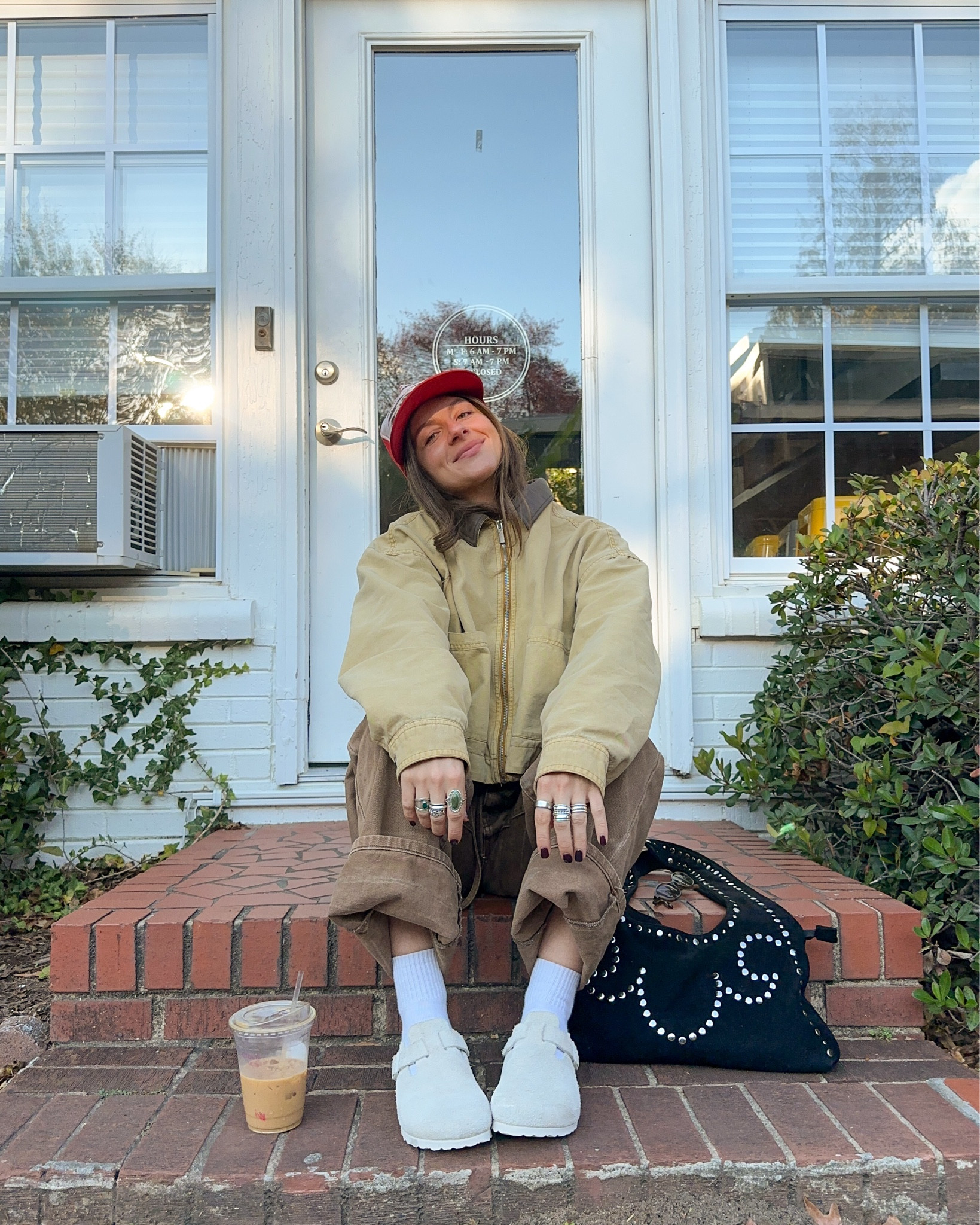 my fav birks, fav pants and fav jacket 🤎wearing a size M in jacket 