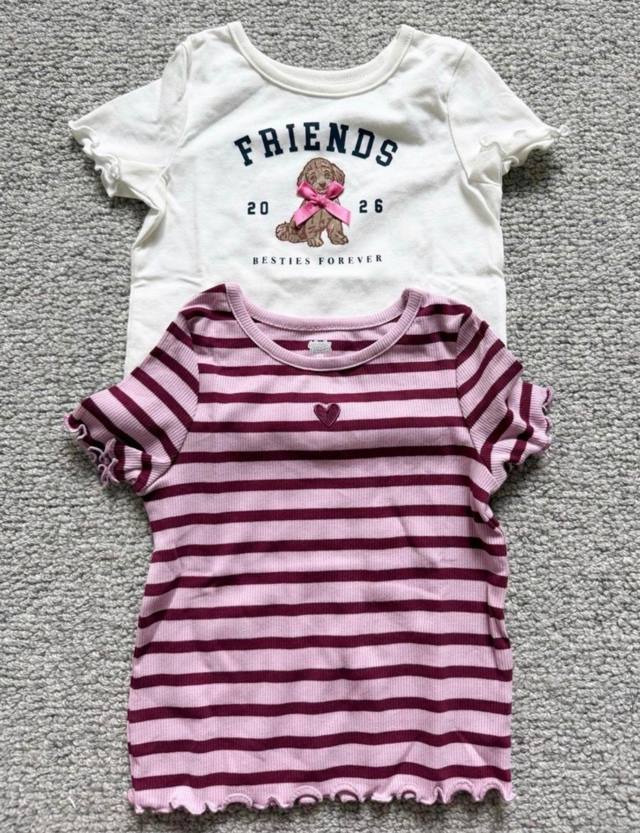 Cutest Walmart tees! 
-
Walmart, toddler girl, toddler tees, ruffle toddler tees, 2T toddler tee

#LTKKids