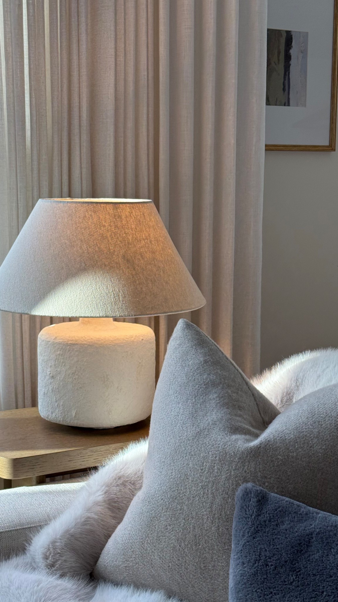 Favorite lamp, fabric shade and paper mache base 👌🏻😮‍💨

#LTKHome