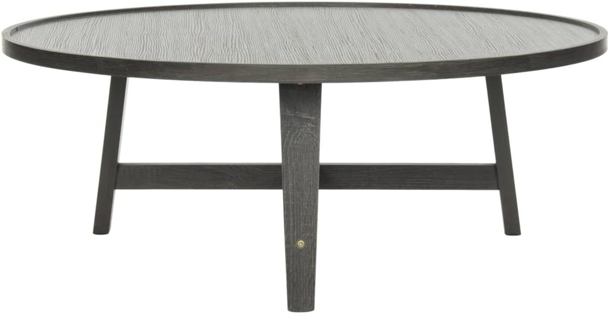 Safavieh Home Collection Malone Dark Retro Mid-Century Dark Grey Wood Coffee Table | Amazon (US)