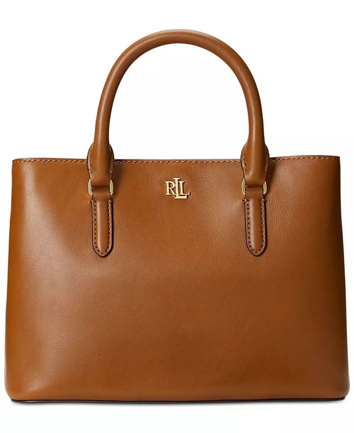 Leather Small Marcy Satchel | Macy's
