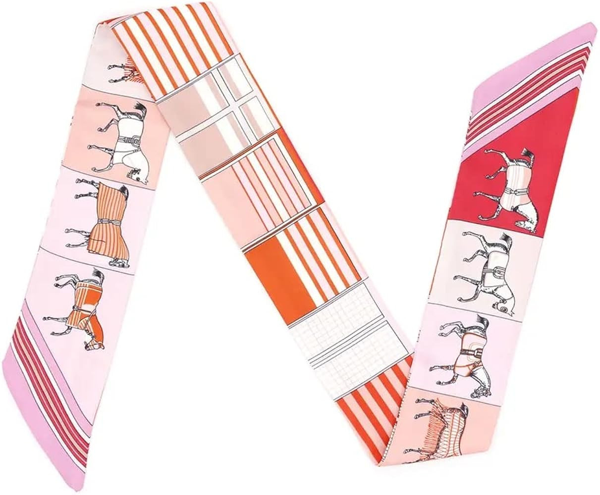 Horse Skinny Scarf for Women - Bag, Purse, Handbag, Hair, Handle, Accessory, Gift | Amazon (US)