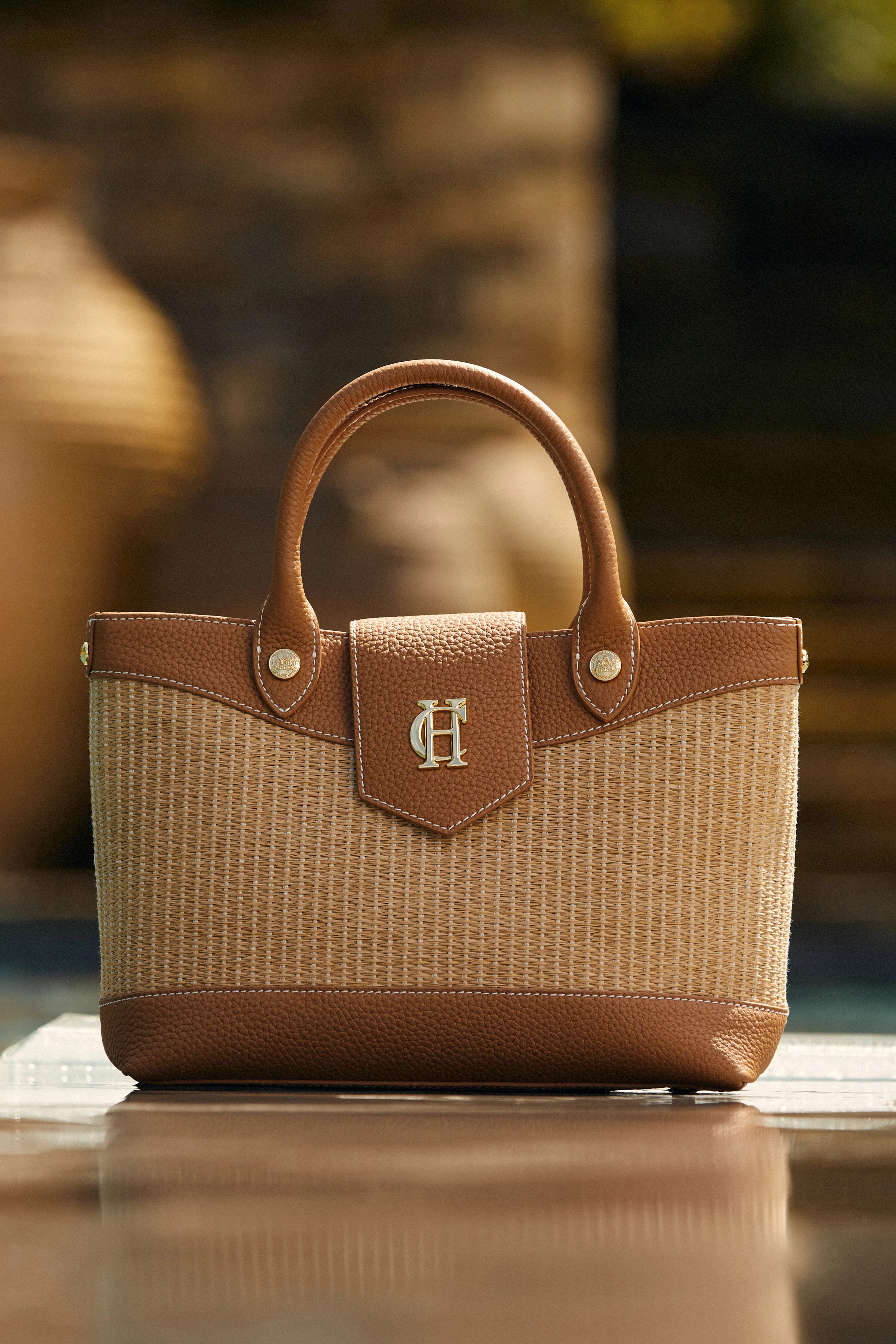 Valencia Mini Tote (Tan) | Holland Cooper