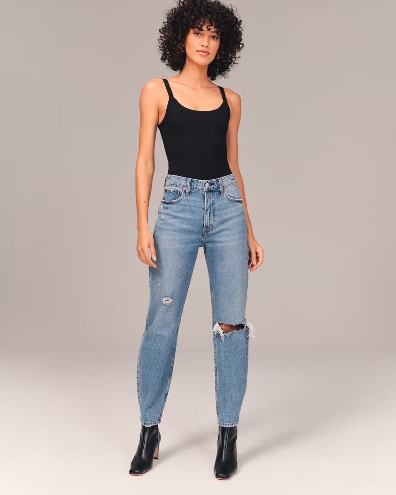 Women's High Rise 80s Mom Jean | Women's Up To 40% Off Select Styles | Abercrombie.com | Abercrombie & Fitch (US)