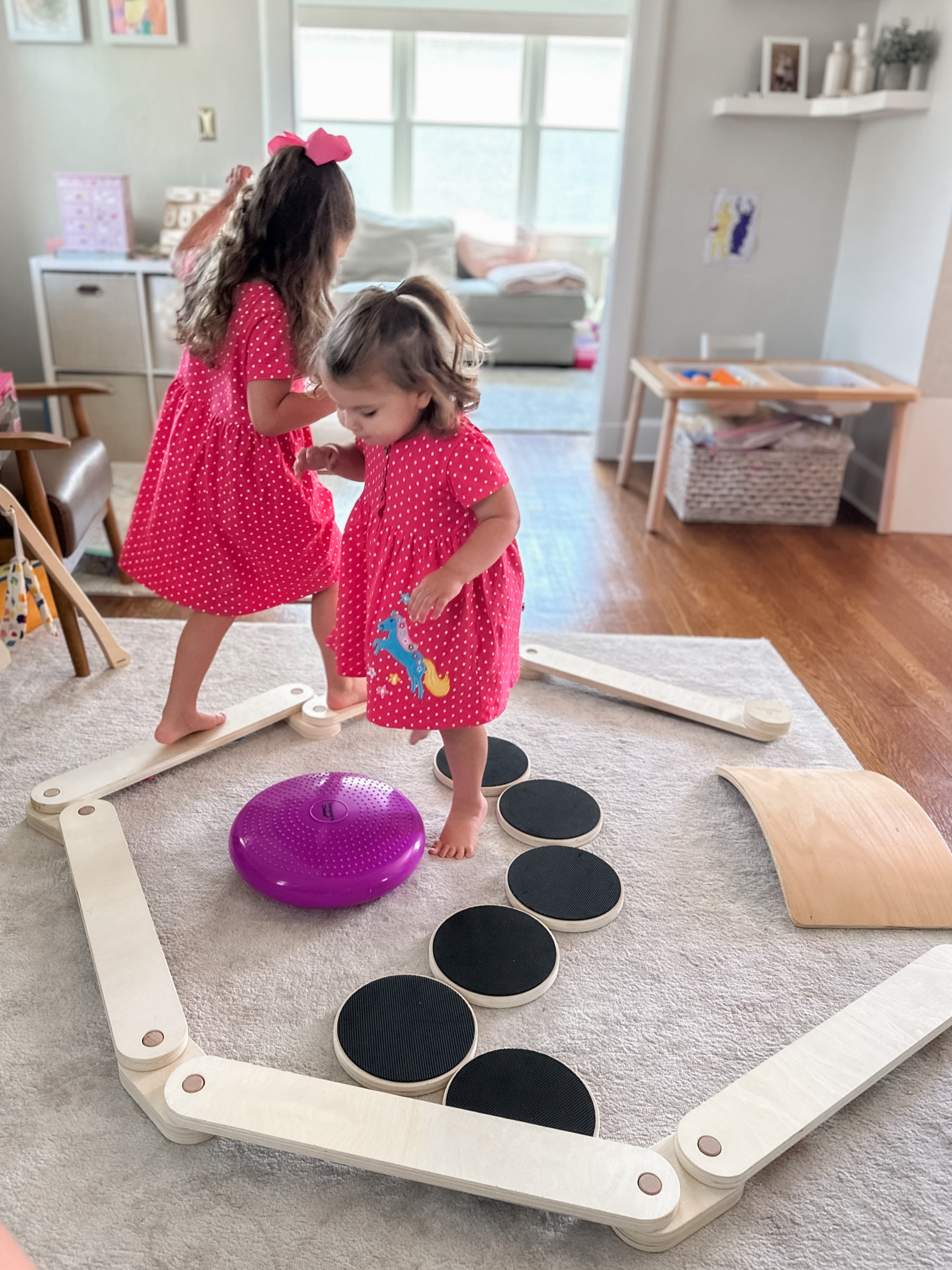 Kids’ balance beam and sensory seeking toys/tools great for sensory motor development and coordination. 

#LTKFamily #LTKActive #LTKKids