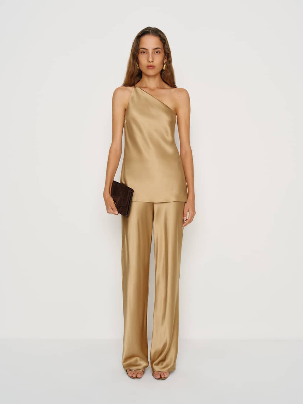 Samantha Silk Two Piece | Reformation (Global)