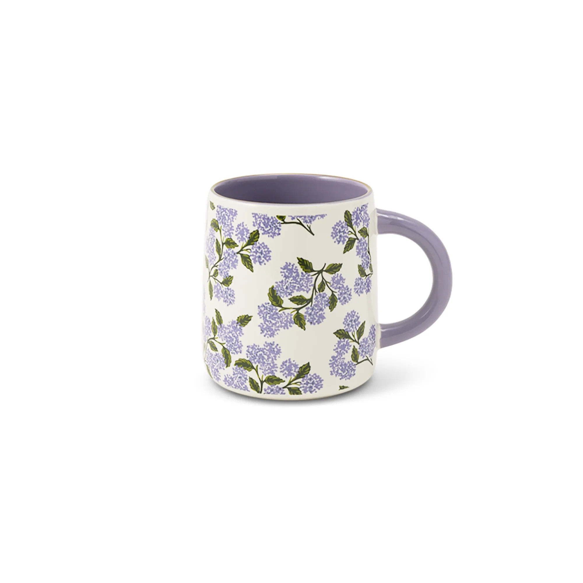 Thyme & Table 14.5 fl oz Purple Hydrangeas Stoneware Mug | Walmart (US)