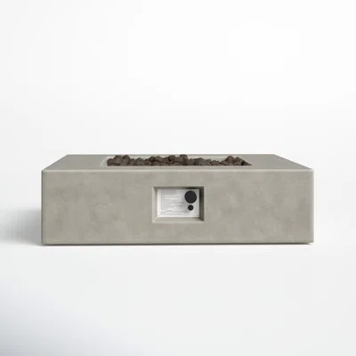 Rashid 12" H Concrete Outdoor Fire Pit Table | Wayfair North America