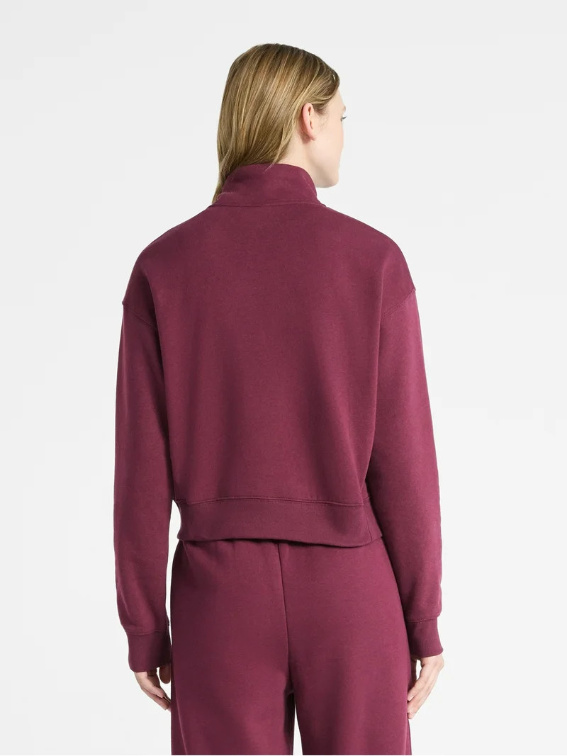 No Boundaries Fleece Half Zip Pullover, Women's - Walmart.com | Walmart (US)