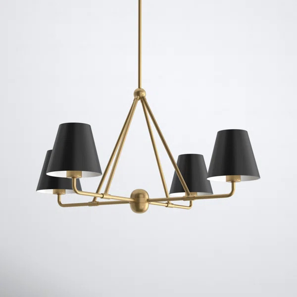 Kinston 4 Light Metal Dimmable Chandelier | Wayfair North America