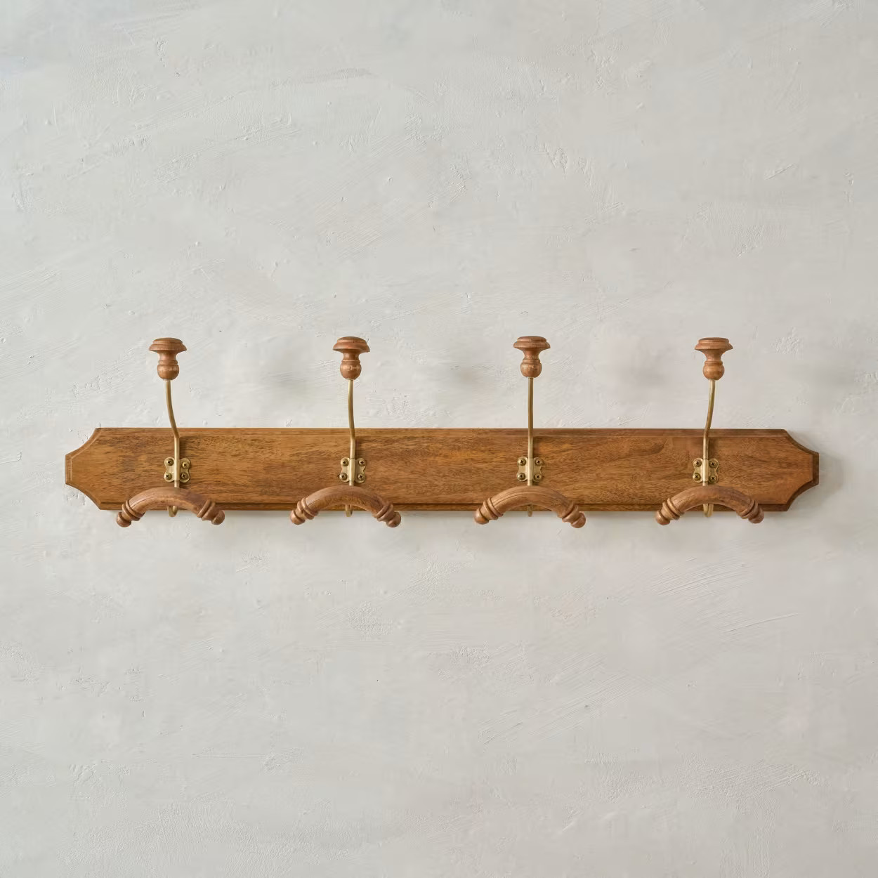 Oliver Antique Inspired Wooden Hook Rack | Magnolia