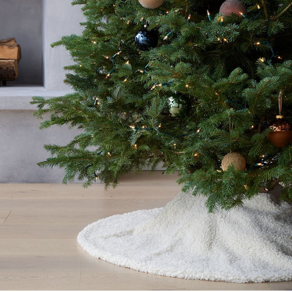 Teddy Tree Skirt - Alabaster | West Elm (US)