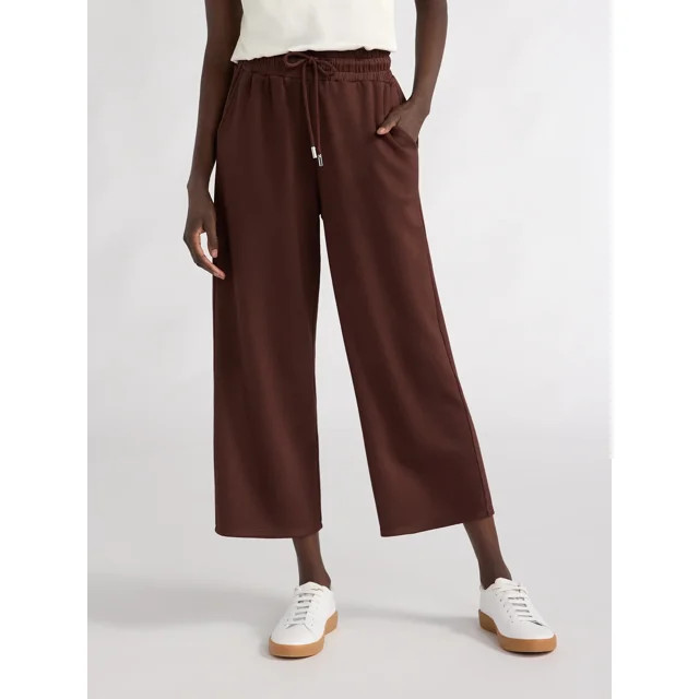 Scoop Women's Ultimate ScubaKnit Cropped Lounge Pants, Size XS-XXL | Walmart (US)