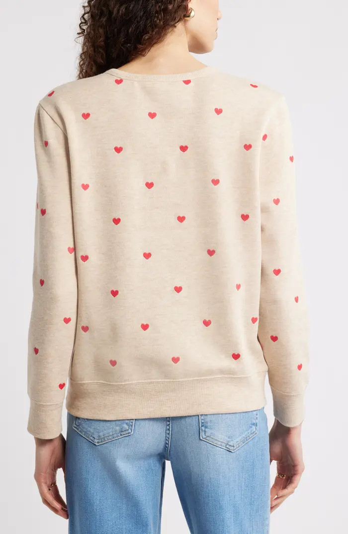 Embroidered Heart Sweatshirt | Nordstrom