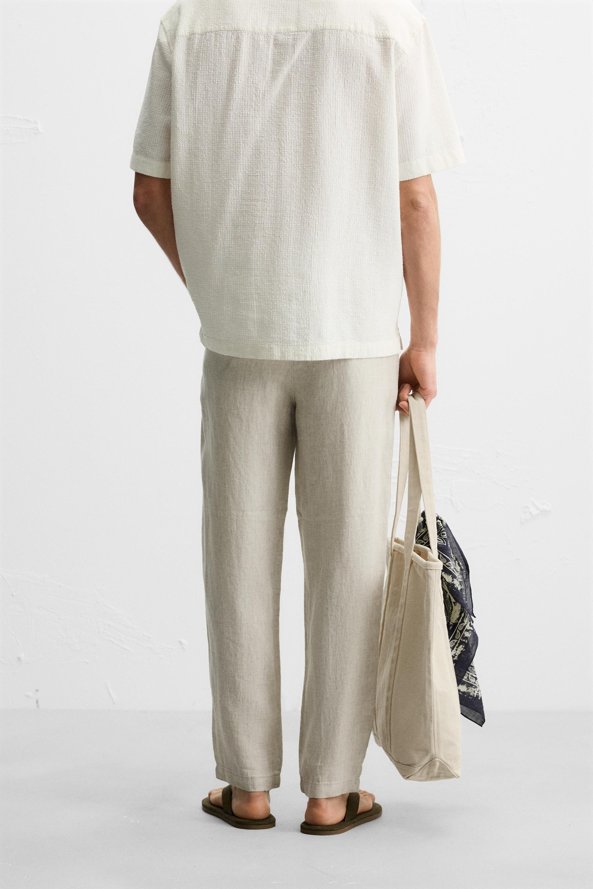 100% LINEN TROUSERS | Zara UK