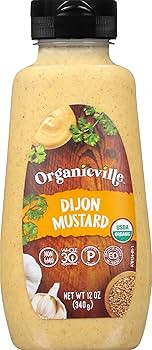 Organicville Dijon Mustard - Mustard Dijon Organic, Dijion Mustard, Vegan, Gluten Free, Paleo, Wh... | Amazon (US)