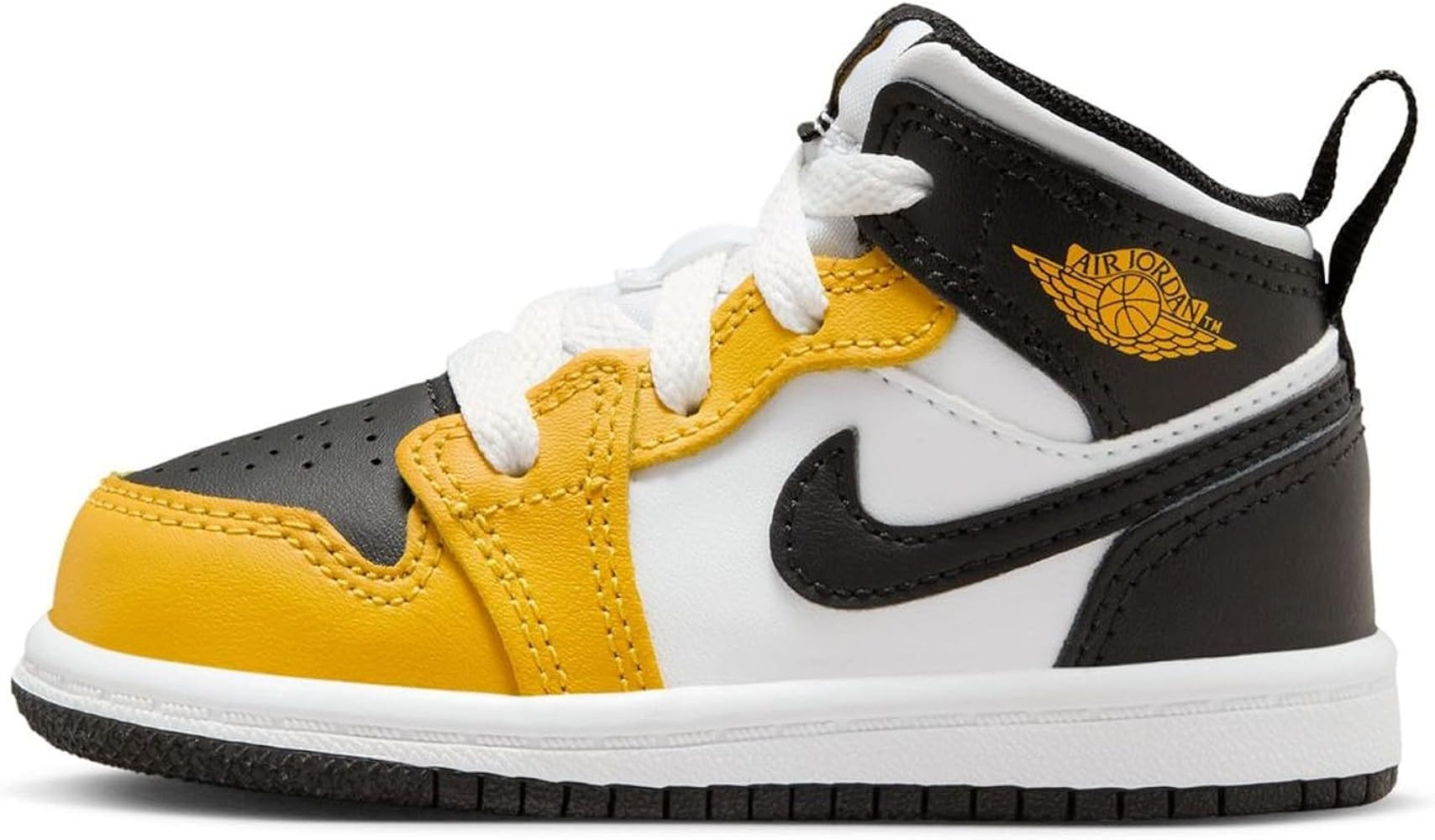 Jordan 1 Mid Baby/Toddler Shoes (DQ8425-701, Yellow Ochre/White/Yellow Ochre/Black) | Amazon (US)