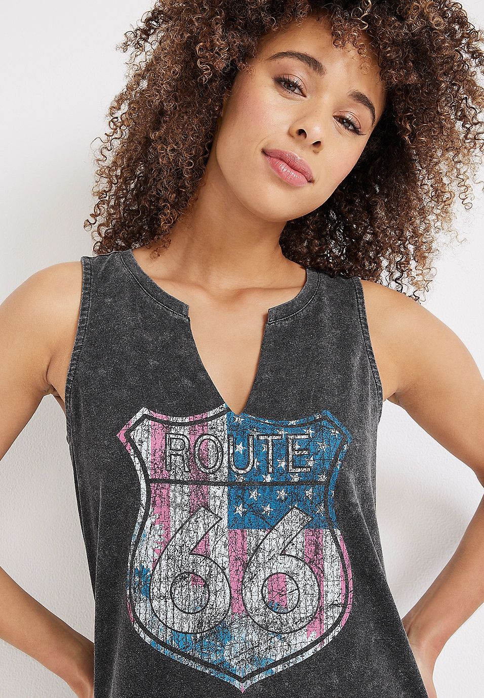 Americana Route 66 Graphic Tank | Maurices
