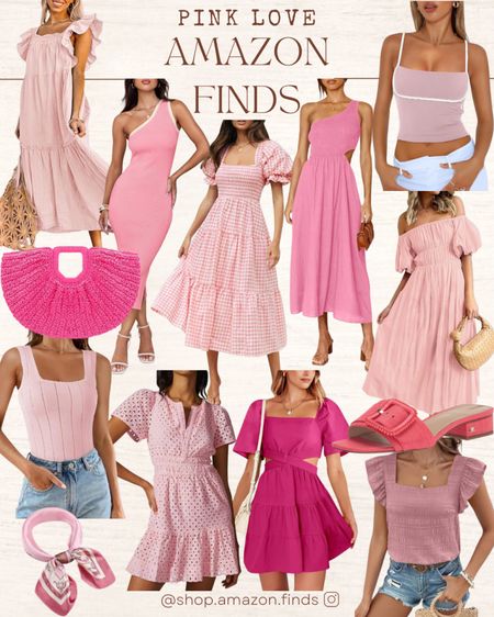 Pink dresses, tops, and accessories for the spring and summer from Amazon!

#LTKitbag #LTKstyletip #LTKshoecrush