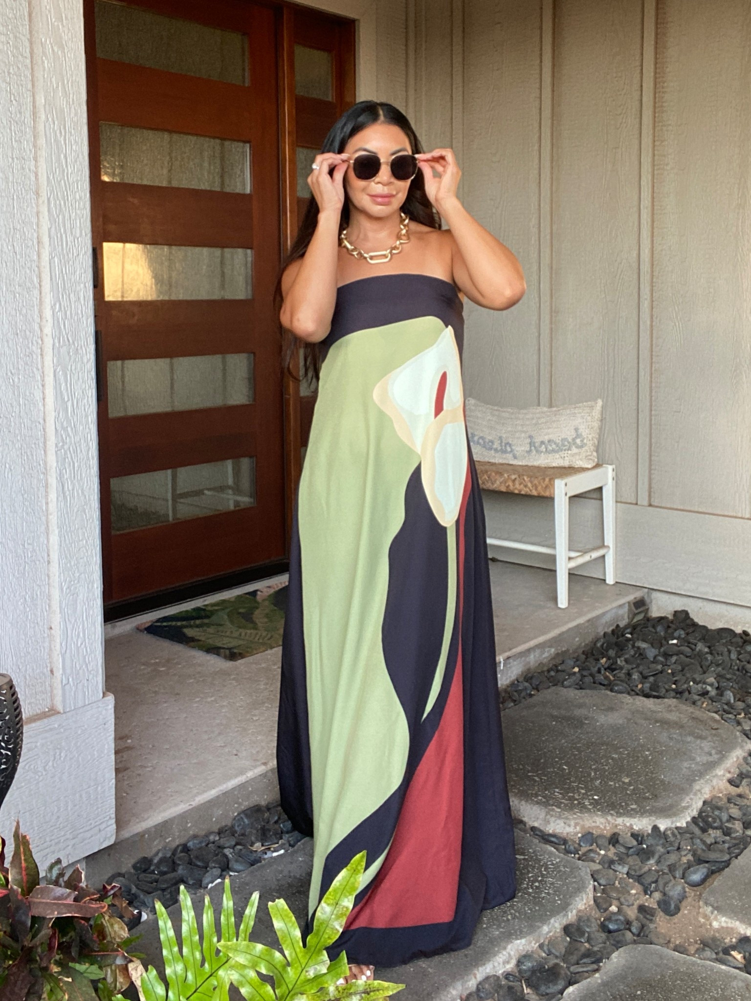 Wearing a small in this maxi dress 

#LTKStyleTip #LTKOver40 #LTKFindsUnder50