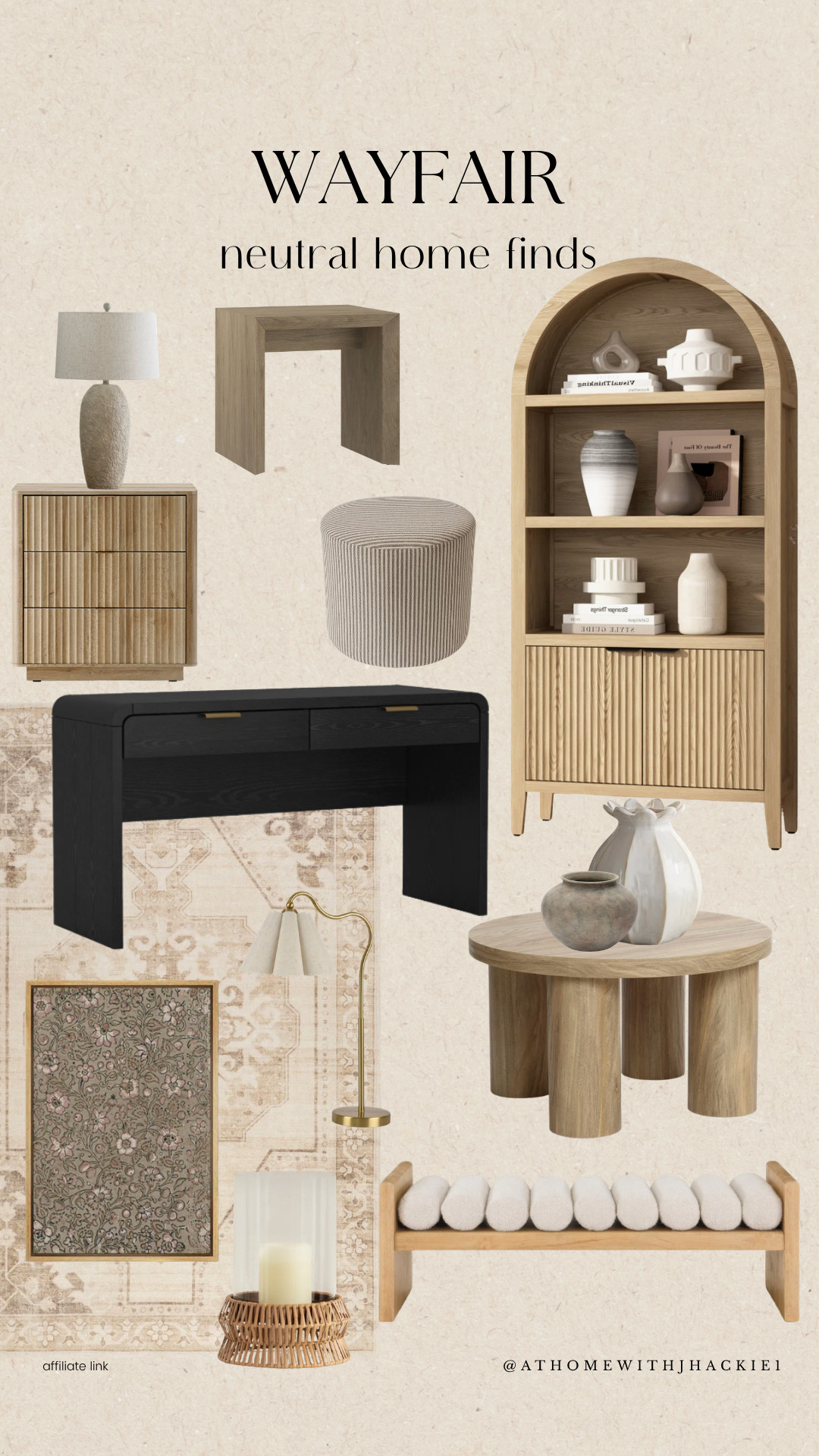 Neutral home decor, wayfair home finds, neutral furniture, organic modern decor, beige home aesthetic, wood furniture decor, neutral living room ideas, modern neutral home, minimalist home decor, textured furniture, neutral accent pieces, boucle ottoman, wood side table, neutral shelving unit, earthy home decor, affordable home finds, wayfair furniture picks, home styling ideas, neutral decor inspiration 

 

#LTKHome