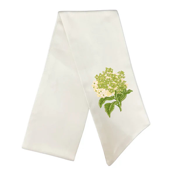 Hydrangea Wreath Sash - Limelight | Fig and Dove