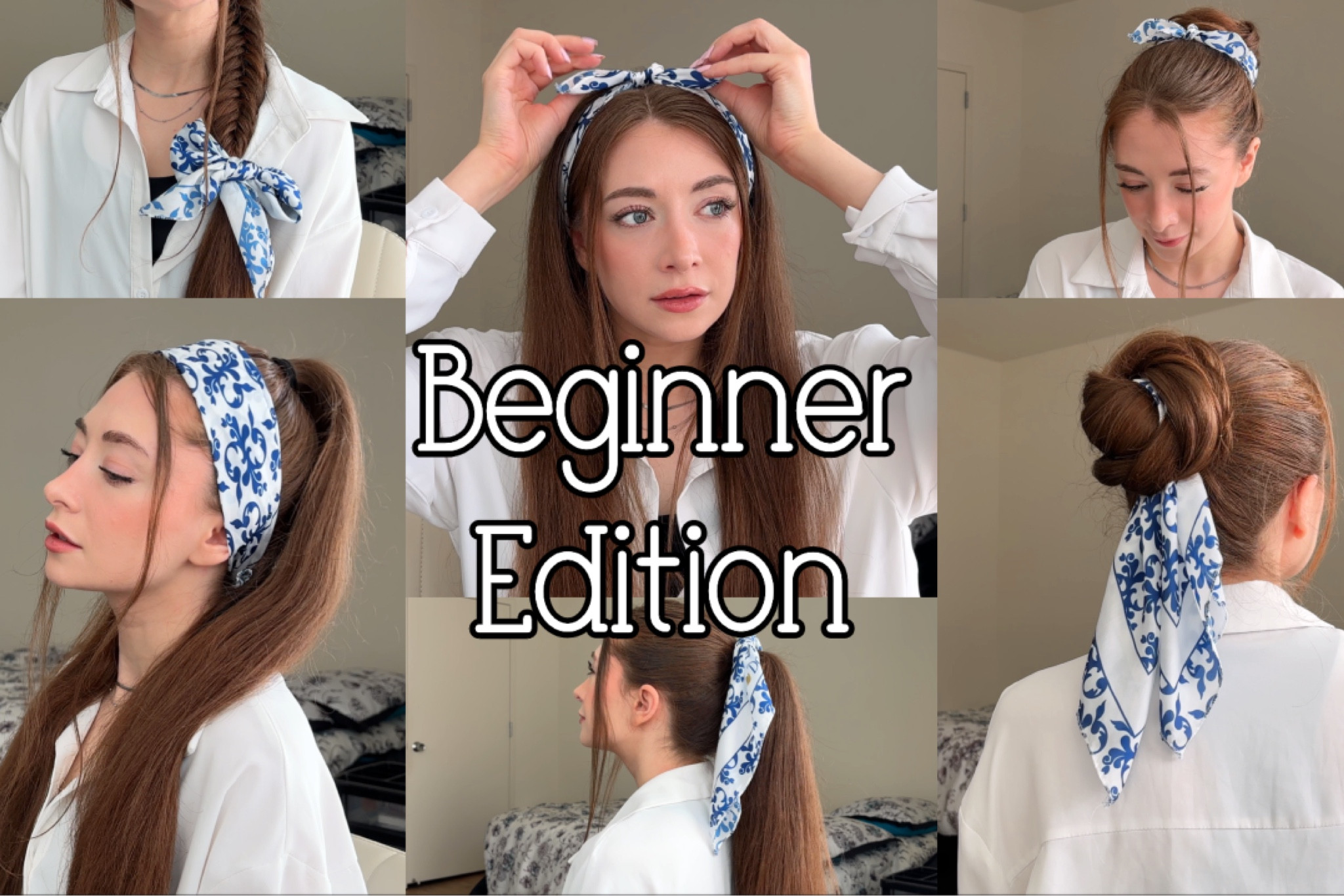 Products used in my silk scarf hairstyles video ❤️ My original scarf is a PR gift from Dove and not available :( I linked alternatives.