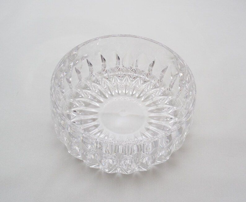 Vintage Pressed Clear Glass Bowl  5 1/2" Wide, Vintage Pressed Glass, Holiday Serving Bowl, Beaut... | Etsy (US)