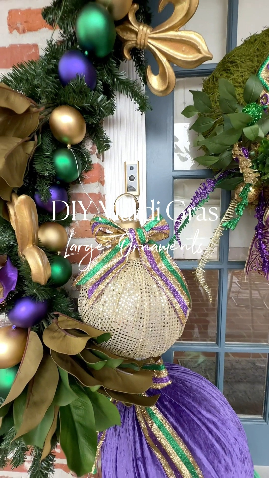 Mardi Gras Decoration DIY Large Ornaments 

#LTKhome