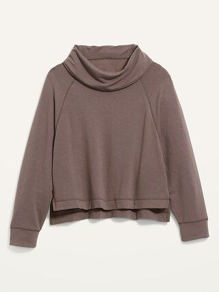 Cozy-Knit Cowl-Neck Lounge Top for Women | Old Navy (US)