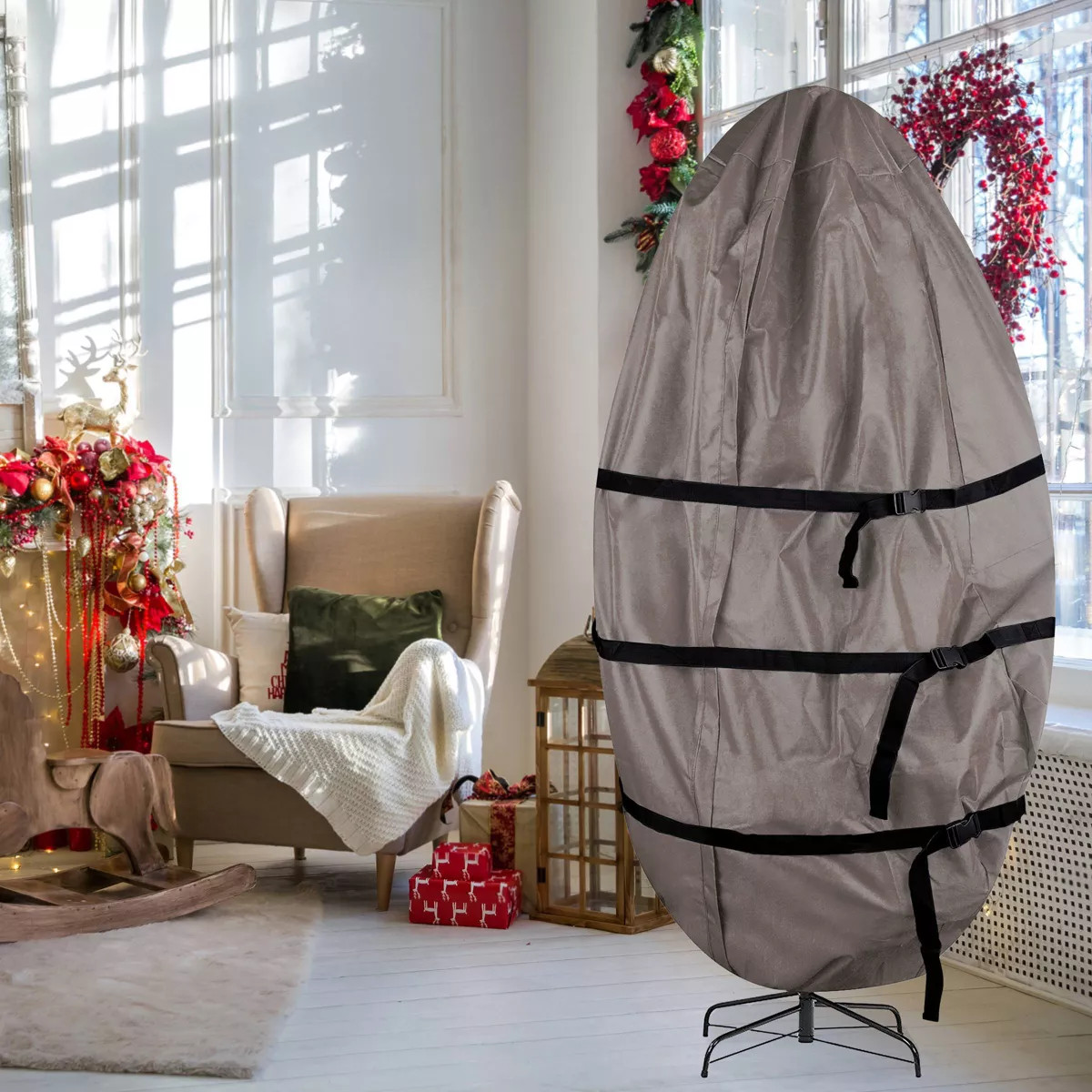 Elf Stor 9FT Upright Christmas Tree Bag Gray | Target
