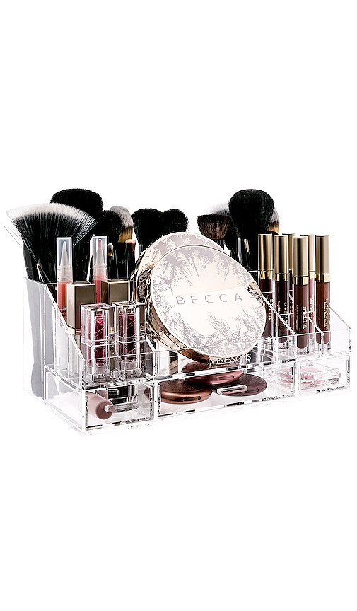 Impressions Vanity Brush and Makeup Organizer Tray in Clear. | Revolve Clothing (Global)