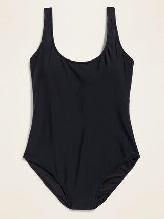 Scoop-Neck One-Piece Swimsuit for Women | Old Navy (US)