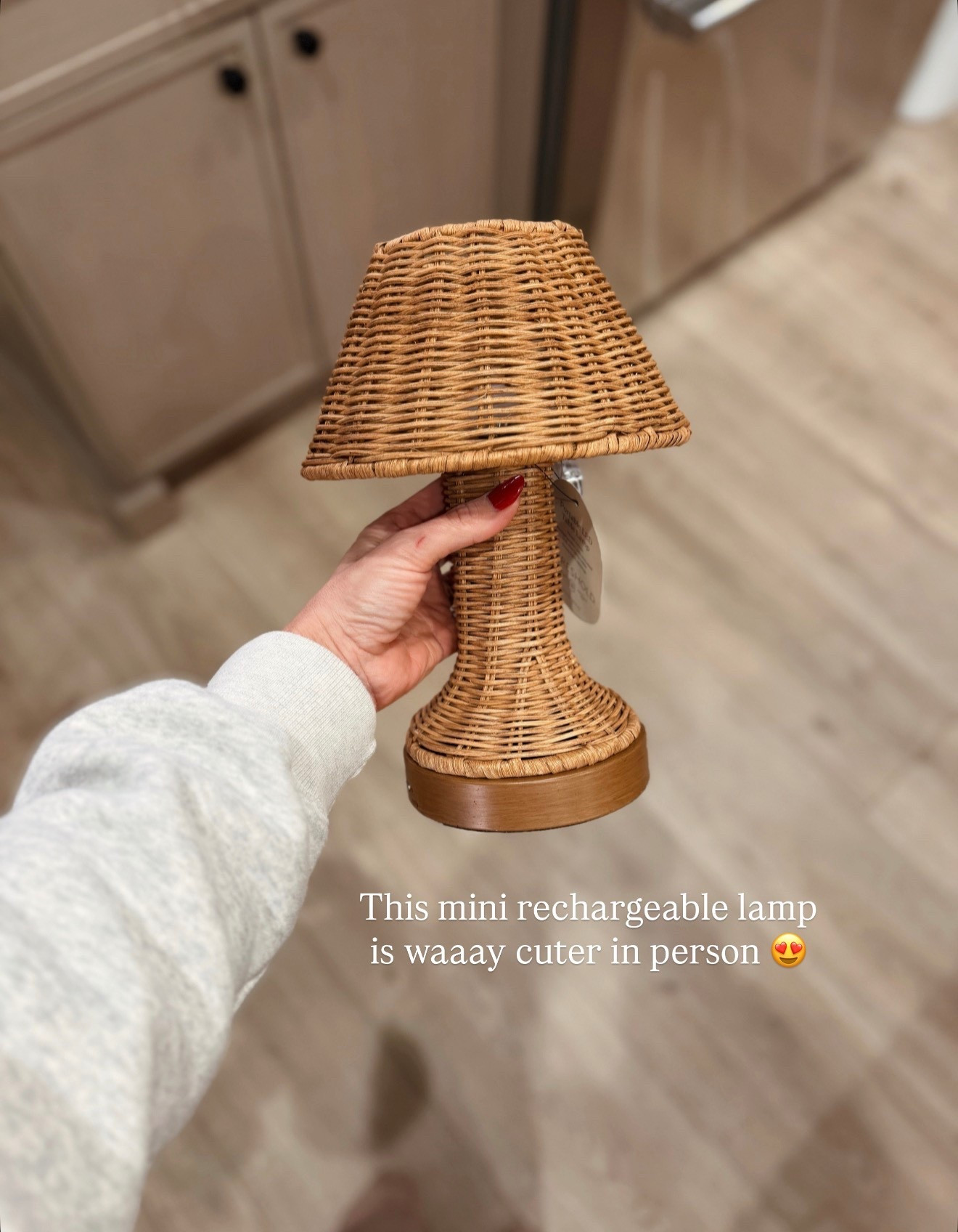 Just bought this woven rechargeable lamp and it’s sooo cute. Much prettier in person  

#LTKHome #LTKFindsUnder50
