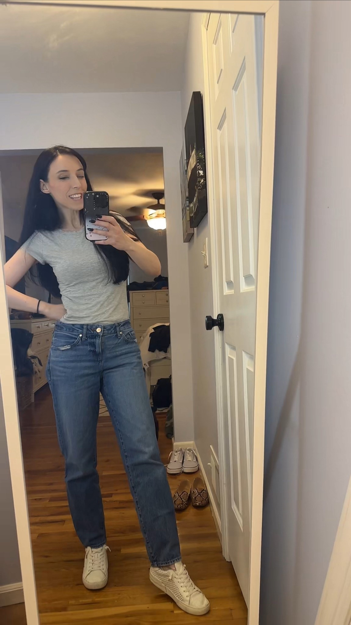 Gray tshirt size  XS
Jeans size 00
White sneakers size 6.5

Weekend outfit, casual, minimalist, millennial, summer 

#LTKStyleTip #LTKSeasonal #LTKFindsUnder100