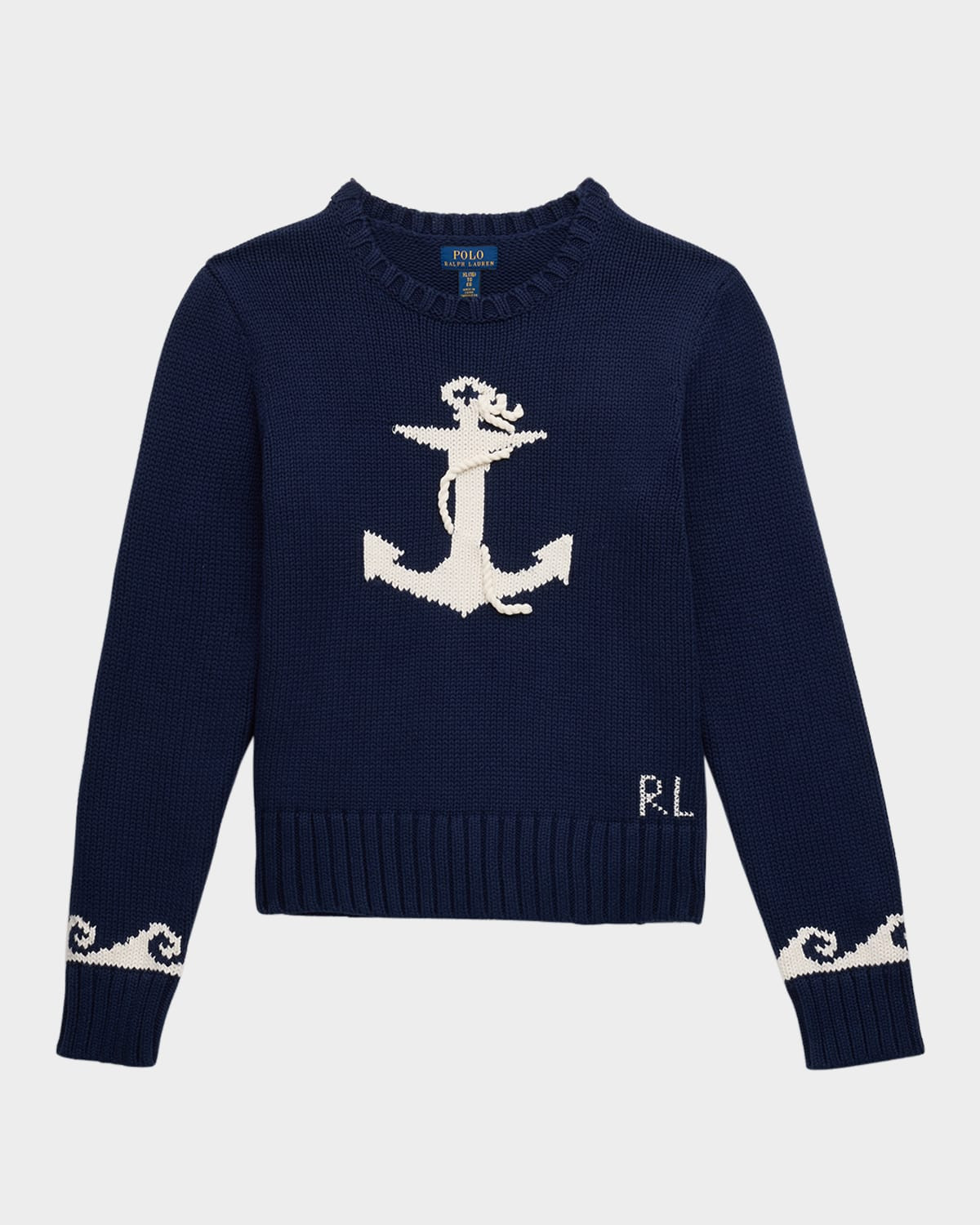 Girl's Nautical Inspired Sweater, Size S-XL | Neiman Marcus