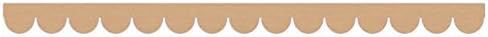 UFunhome 6Pack of 24 Inch Unfinished Wooden Scalloped Moulding Trim | Amazon (US)