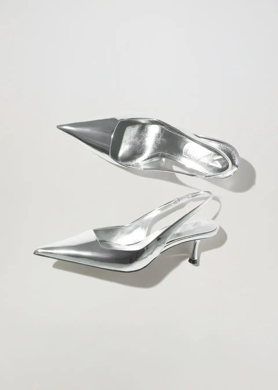 Metallic heel shoes -  Women | Mango USA | MANGO (US)