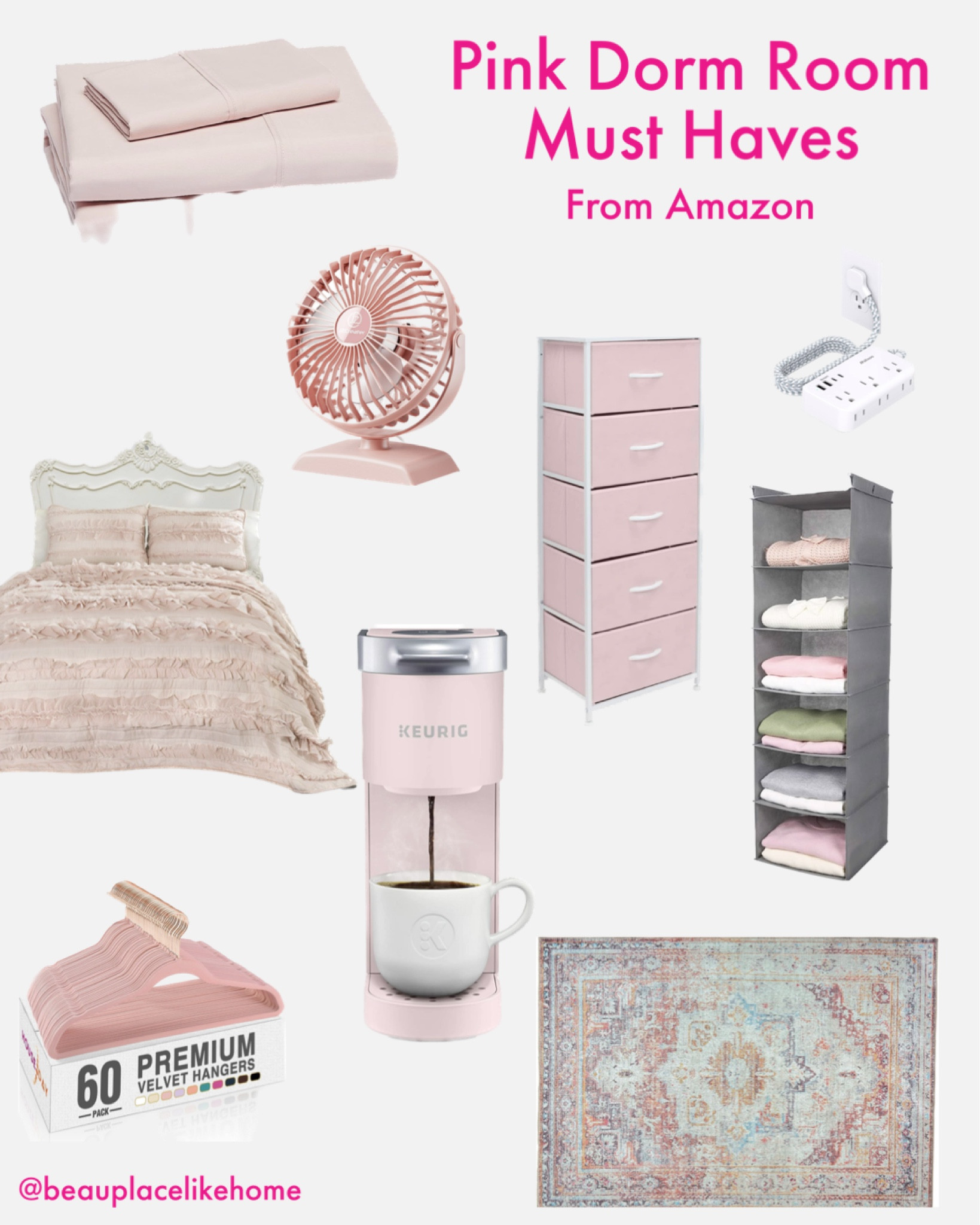 Dorm room must haves for the pink lover! 

#LTKBacktoSchool #LTKhome