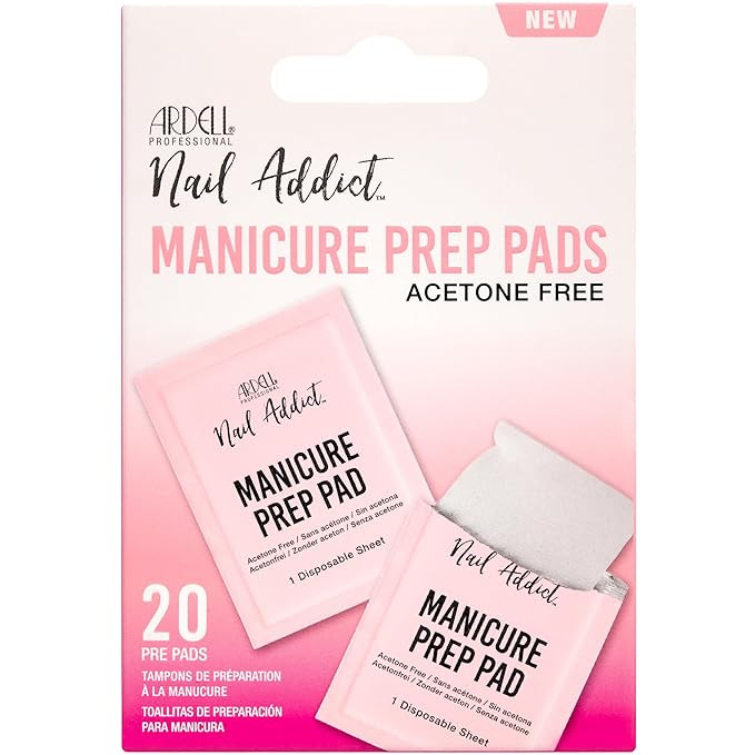 Ardell Manicure Prep Pads, Acetone-Free Nail Surface Cleaner for Nail Strips Gel Polish and Lacqu... | Amazon (US)