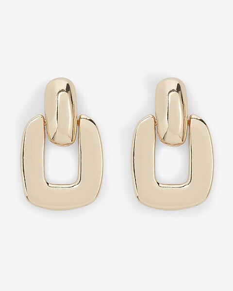 Rectangular Doorknocker Drop Earrings | Express