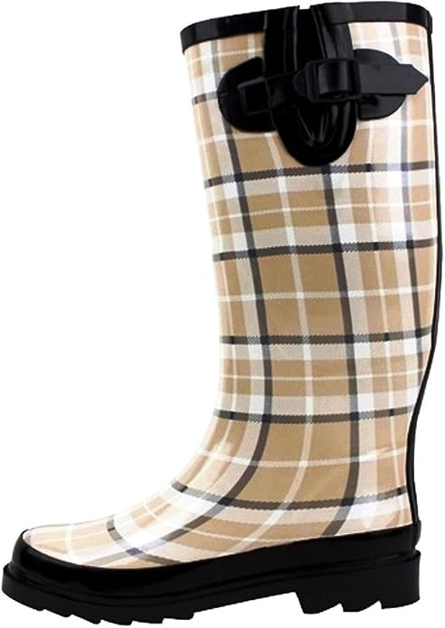 Sunville Women's Mid Calf Waterproof Rubber Garden Rainboots | Amazon (US)